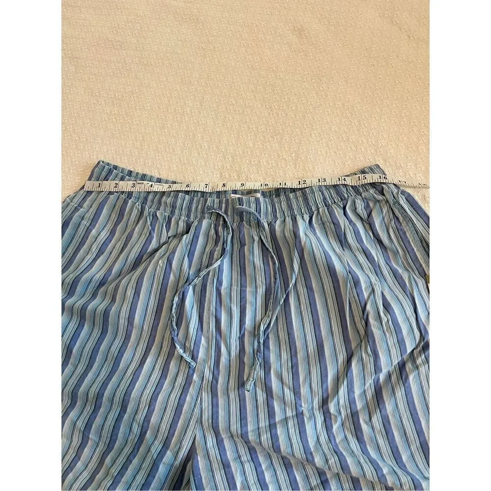 Set of 2 Vanity Fair striped Cotton pajama shorts